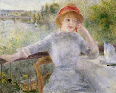 Alphonsine Fournaise (1845-1937) an der Grenouillere, 1879 von Pierre Auguste Renoir